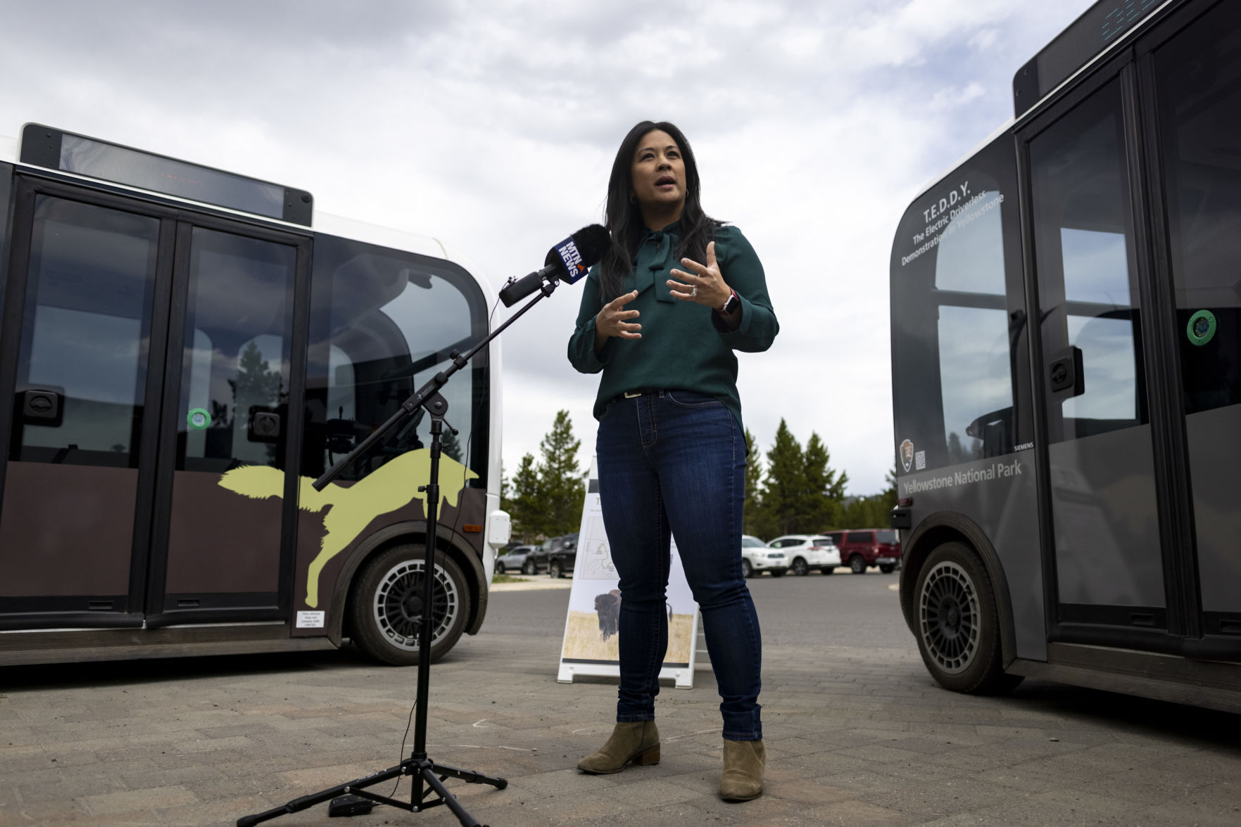 Yellowstone electric automated shuttles